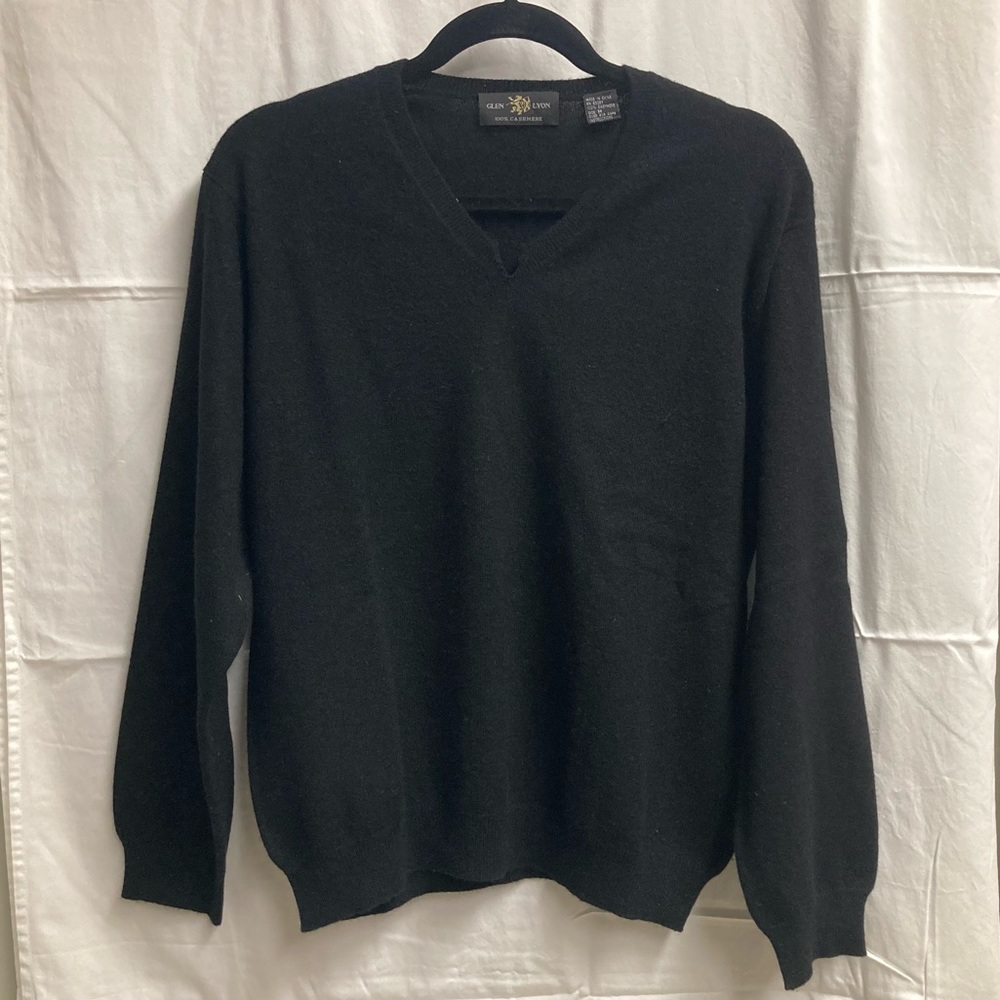 Glen Lyon Black Cashmere Sweater